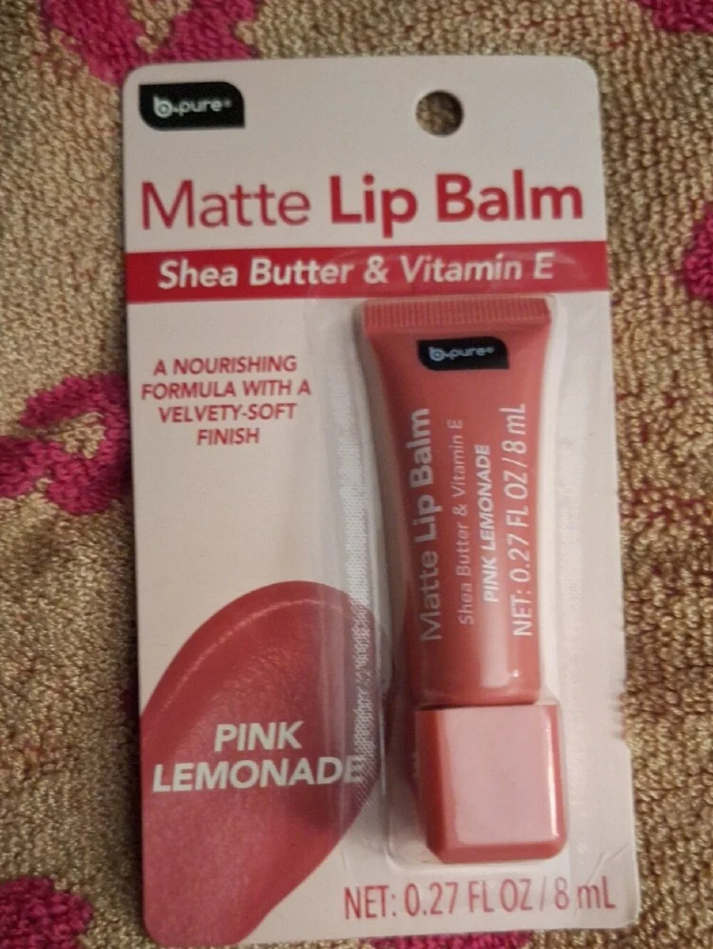 Pink Lemonade Matte Lip Balm — Hydrating Pink Shade